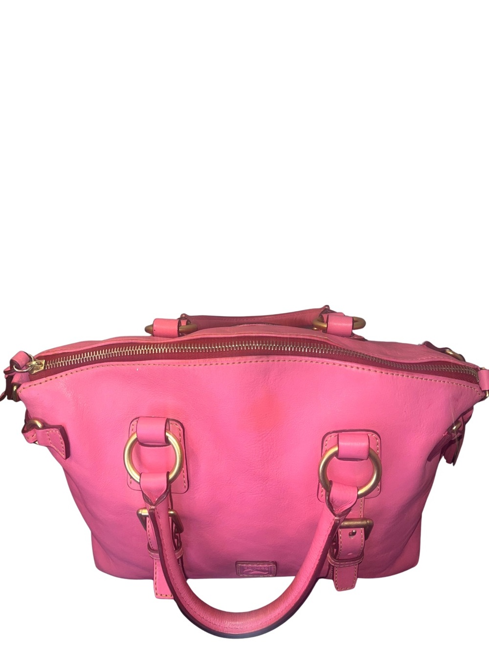 Dooney & Bourke Florentine Pink Leather Satchel - Picture 8 of 17